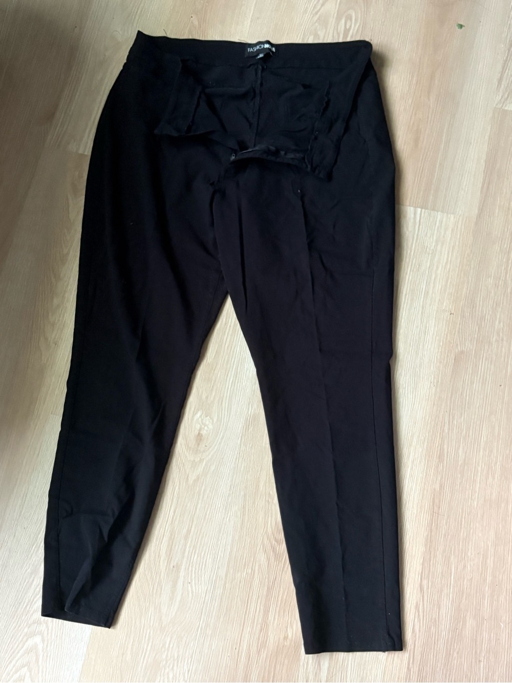 Fashion Nova Black Tapered Pants